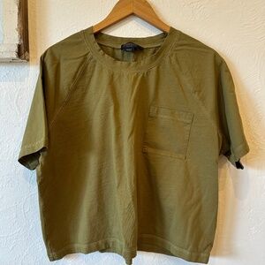Pendleton Women's Pocket T-Shirt – Olive Green (Size XL)